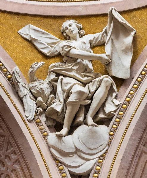 Reggio Emilia Italy April 2018 Relief John Evangelist Duomo Church — 图库照片