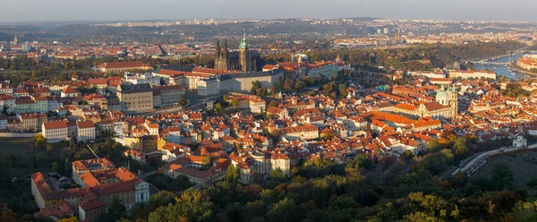 Praga Panorama Cidade Petrin — Fotografia de Stock