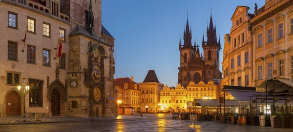 Praga Repubblica Ceca Ottobre 2018 Orloj Sul Vecchio Municipio Piazza — Foto Stock