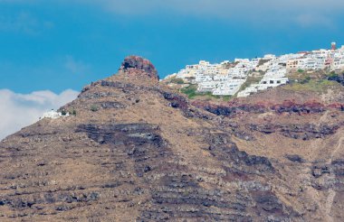 Santorini - Imerovigli ve Skaros ile kalera uçurumları.