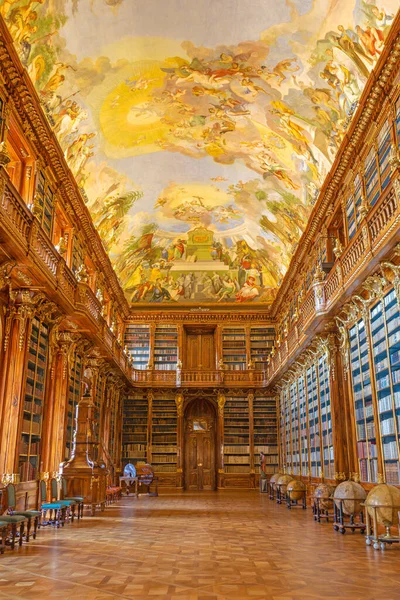 Praga República Checa Octubre 2018 Sala Filosófica Biblioteca Monasterio Strahov — Foto de Stock