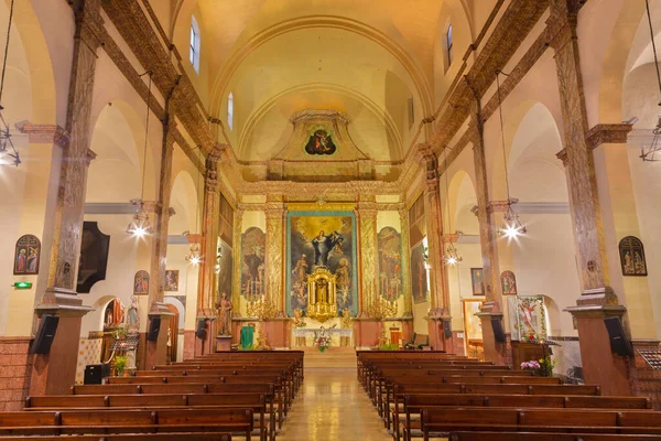 Palma Mallorca Spain January 2019 Nave Capuchin Church — Foto Stock