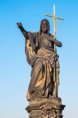 Prag - The St. John the Baptist barok from Charles bridge by Josef Max (1857).