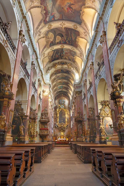 Prague Czech Republic October 2018 Neave Baroque Church Bazilika Svatho — Stock Photo, Image