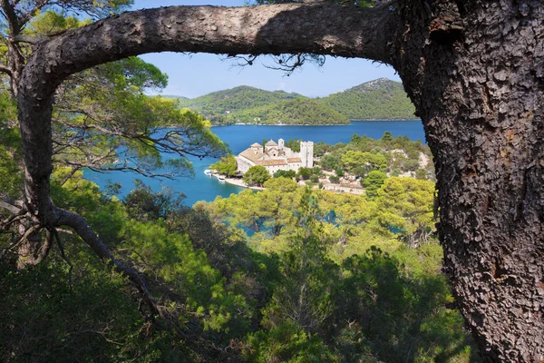 Croatia Mary Benedictine Monastery Mljet Island — Stock Photo, Image