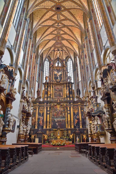 Prague República Checa Outubro 2018 Neave Igreja Gótico Barroca Nossa — Fotografia de Stock