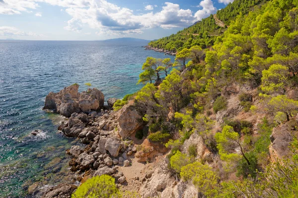 Croacia Costa Península Peliesac Cerca Zuliana — Foto de Stock