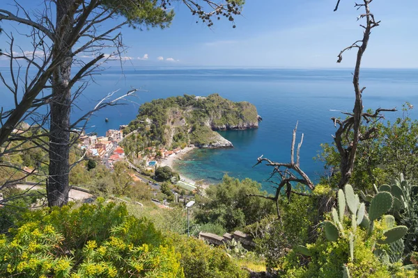 Taormina Hermoso Paisaje Mediterráneo Sicilia — Foto de Stock