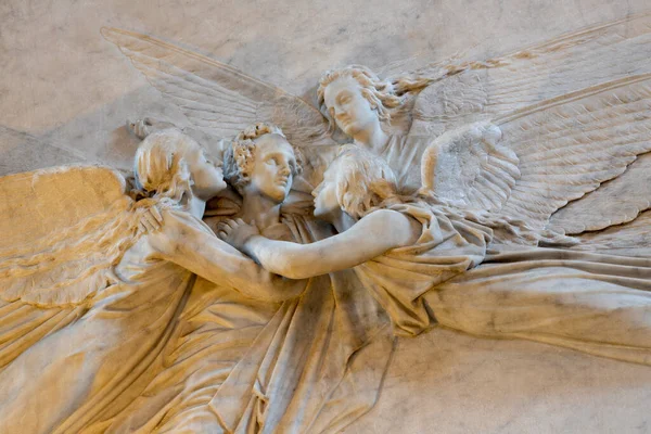 Catania Italy April 2018 Detail Funeral Monuments Opera Composer Vincenzo — Stock Photo, Image