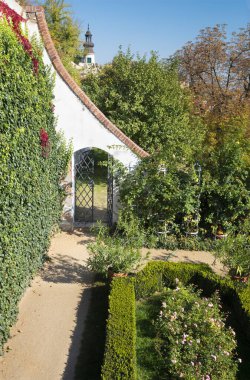 Prag - Kalenin altındaki Ledeburska bahçesi.