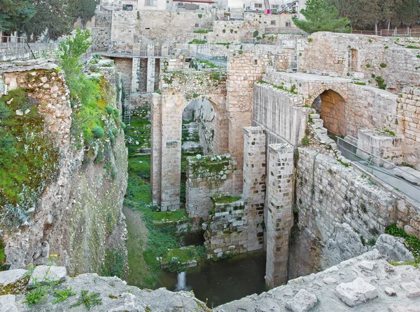 Jerusalém Ruínas Piscina Bethesda — Fotografia de Stock