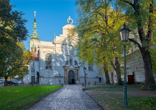 Praga Ozdobna Fasada Klasztoru Strahov — Zdjęcie stockowe