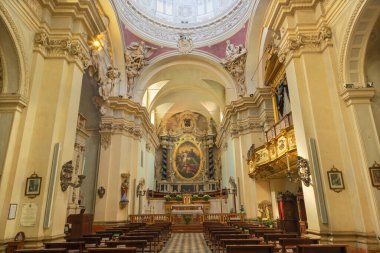 PARMA, İtalya - 17 Nisan 2018 Barok Kilisesi Chiesa di Santa Teresa.