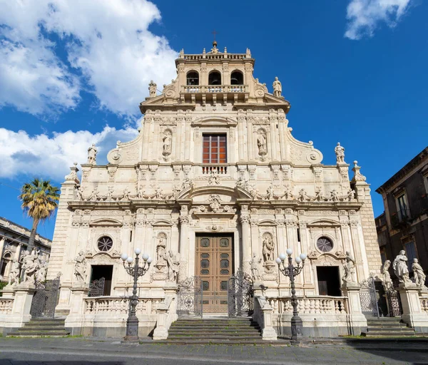 Acireale Baroque Church Chiesa San Camillo Chiesa Santa Maria Delle — 图库照片