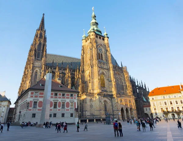 Praag Tsjechië Oktober 2018 Vituskathedraal Uit Het Zuiden — Stockfoto