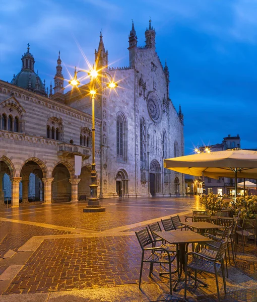 Como Portal Duomo Dusk — Stock Photo, Image