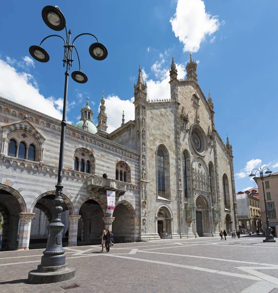 Como Italy May 2015 Portal Duomo Cathedral — Stock Photo, Image