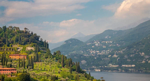 Bellagio Visignola Nın Lago Como Gölü Üzerindeki Manzarası — Stok fotoğraf