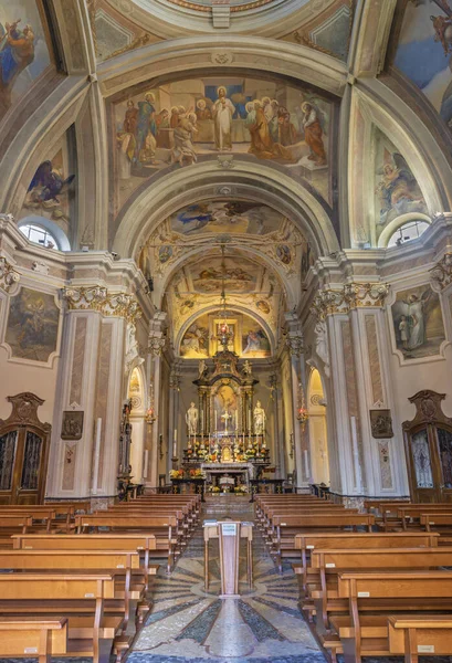 Como Italia Maggio 2015 Navata Della Chiesa Chiesa San Andrea — Foto Stock