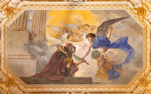 Como Italia Maggio 2015 Affresco San Maurizio Chiesa Chiesa San — Foto Stock