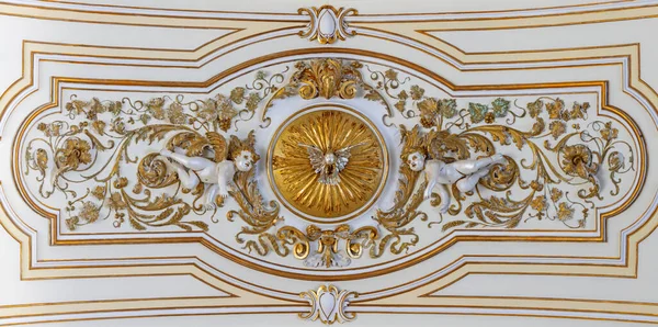 Катания Италия Апреля 2018 Года Барокко Штукатурка Церкви Chiesa Dell — стоковое фото