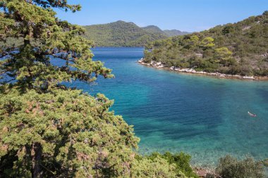Hırvatistan - Millî Park Mljet Adası manzarası