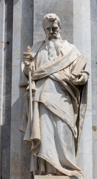 Katanien Italien April 2018 Die Statue Des Apostels Paulus Vor — Stockfoto