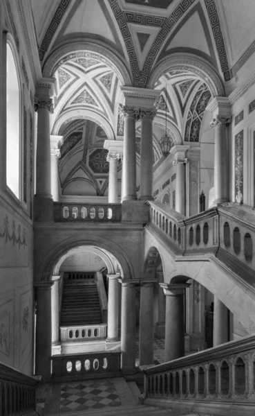 Catânia Itália Abril 2018 Escadas Universidade Complexo Igreja Chiesa San — Fotografia de Stock