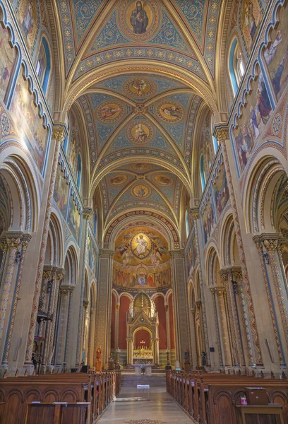 Prag Czech Cumhuri Yeti Eki 2018 Kilise Nave Kostel Svatho — Stok fotoğraf