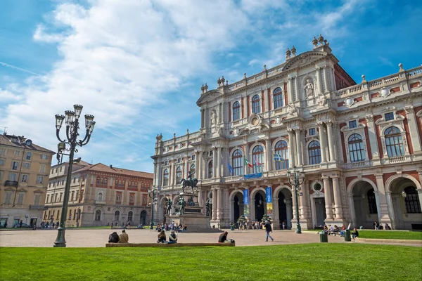 Turin Italien März 2017 Palazzo Carignano — Stockfoto