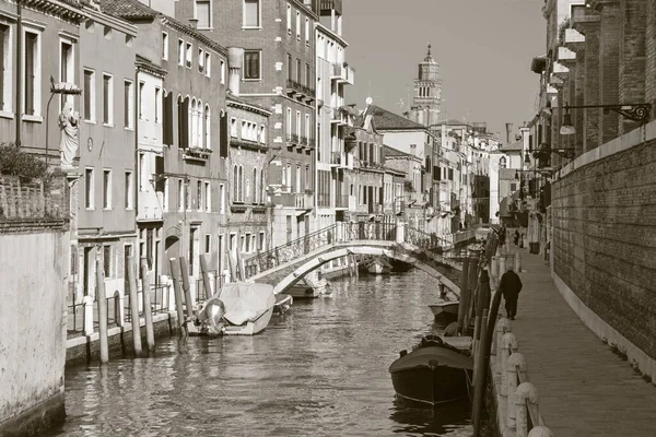 Venice Fondamenta Giardini Street Canal — Stock Photo, Image