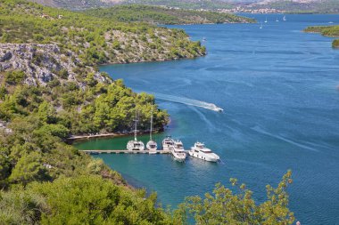 Hırvatistan - Skradin körfezi Hırvatistan 'da Krka nehrine son verdi.