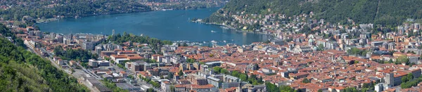 Como Panorama City Mountains Lake Como — Stock Photo, Image