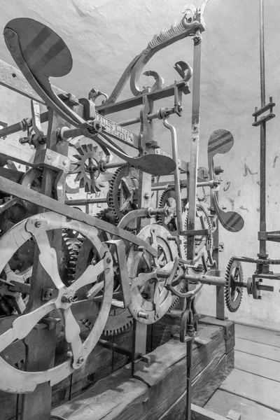 Bratislava Slovakia October 2014 Detail Old Clock Work Tower Clock — Stock Photo, Image