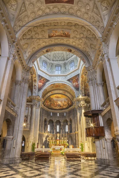 Como Itálie Května 2015 Nave Baroque Church Basilica San Fedele — Stock fotografie