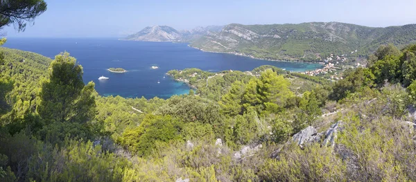 Croatia Landscape Coast Peliesac Peninsula Zuliana Sveti Ivan Peak — Stock Photo, Image