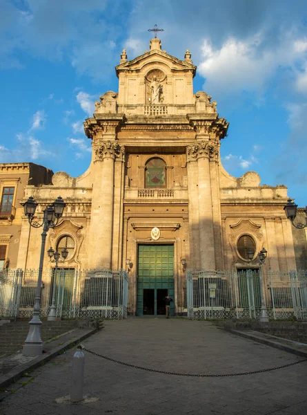 Catânia Itália Abril 2018 Igreja Santuario Della Madonna Del Carmine — Fotografia de Stock