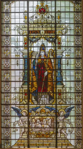 London Great Britain September 2017 Thomas Becket Apostle Stiained Glass — Stock Photo, Image