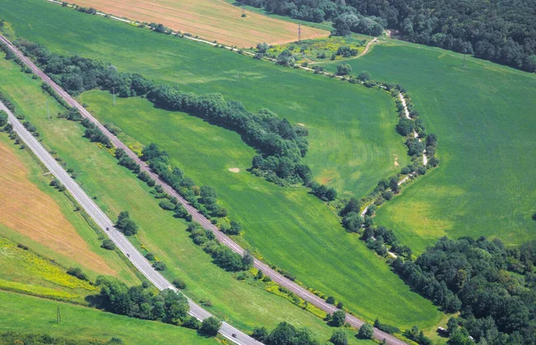 Słowacja Widok Płaskowyżu Plesivecka Planina Parku Narodowym Słowacki Kras Doliny Zdjęcie Stockowe