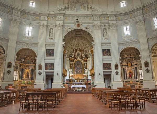 Parma Itália Abril 2018 Nave Paintig Igreja Chiesa Della Santissima — Fotografia de Stock