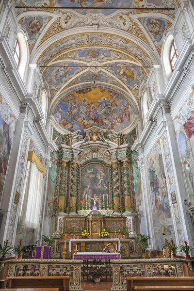 Acireale Italien April 2018 Barockkyrkan Chiesa San Camillo Med Fresker — Stockfoto