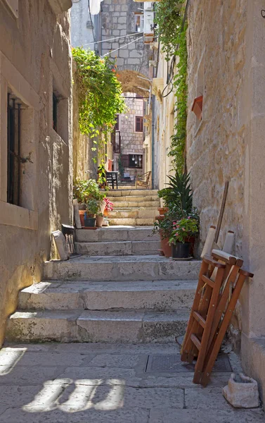 Korcula Den Enda Krämpan Gamla Stan — Stockfoto