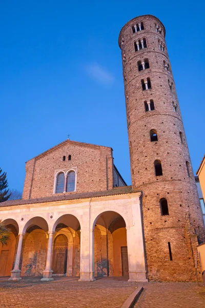 Rávena Portal Iglesia Basílica Sant Apolinare Nuovo Atardecer —  Fotos de Stock
