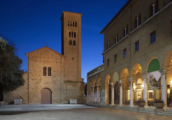 Ravenna Basílica São Francisco Entardecer — Fotografia de Stock