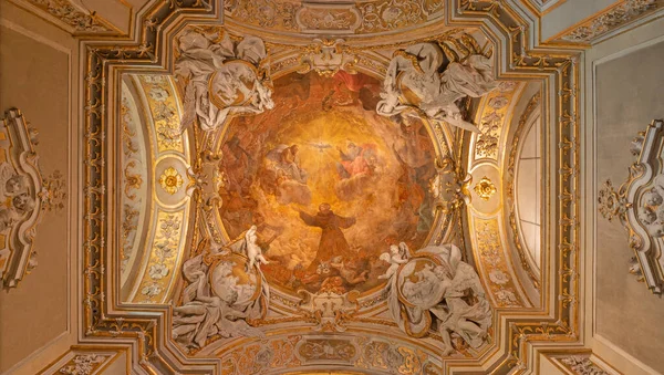 Ravenna Italien Januar 2020 Die Kuppel Der Barocken Seitenkapelle Des Stockbild