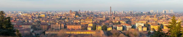 Bolonha Panorama Cidade Velha Bolonha Luz Noite — Fotografia de Stock