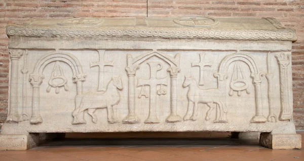 Ravenna Italië Januari 2020 Het Detail Van Vroegchristelijke Graftombe Kerk — Stockfoto