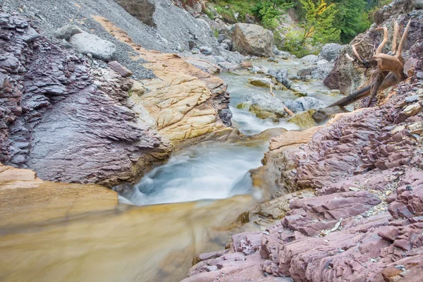 Alps beck under the Hochkonig peak in the calcite rock - Austria — Stock Photo, Image