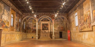 Padova, İtalya - 9 Eylül 2014: oratoryo di san rocco, kapalı.