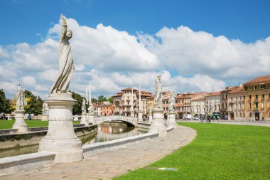 PADUA, ITALY - SEPTEMBER 10, 2014: Prato della Valle from south clipart